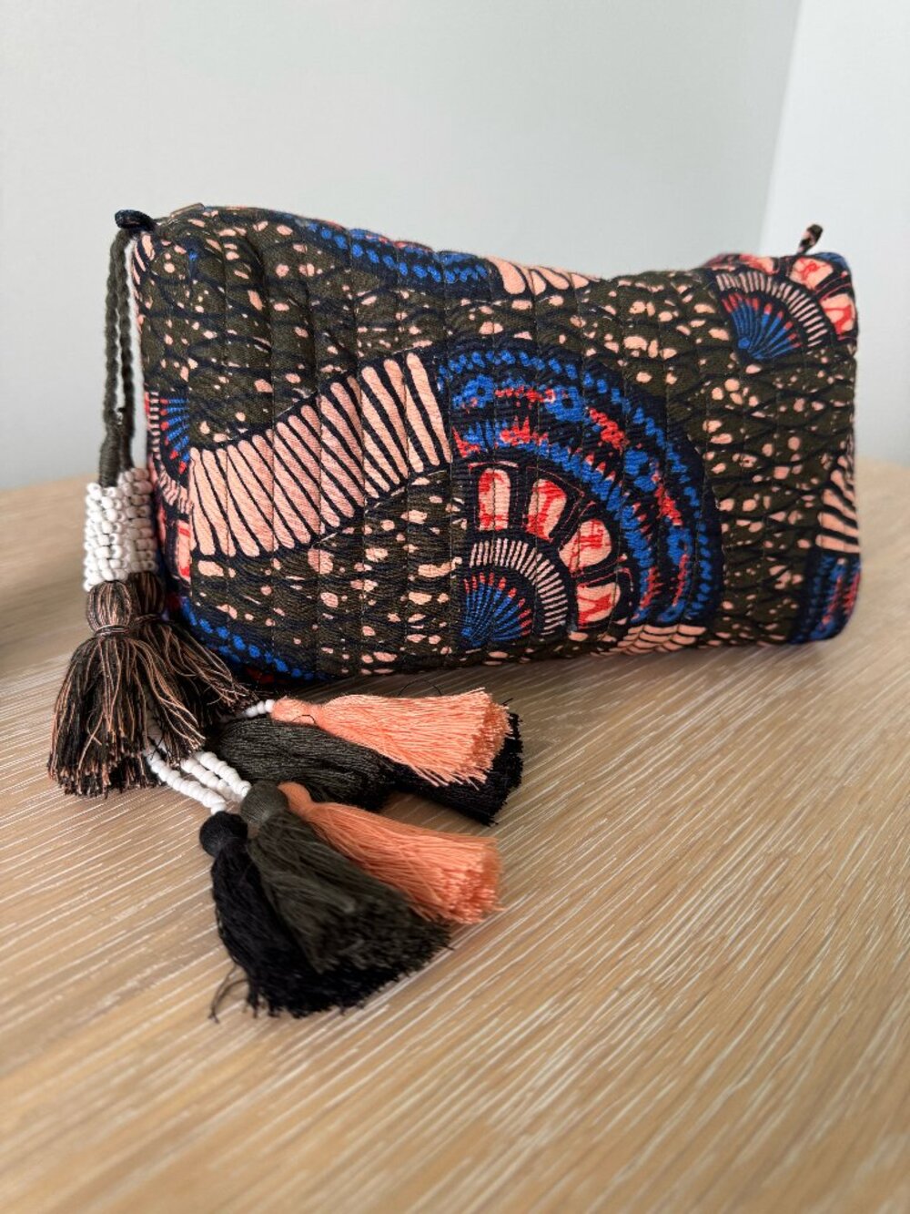 Ulla Johnson Makeup Bag with Tassel and Matching Headband